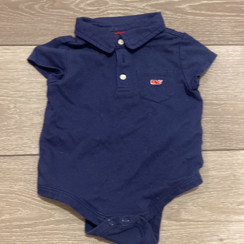 Vineyard Vines for Target navy polo onesie 6-9mo